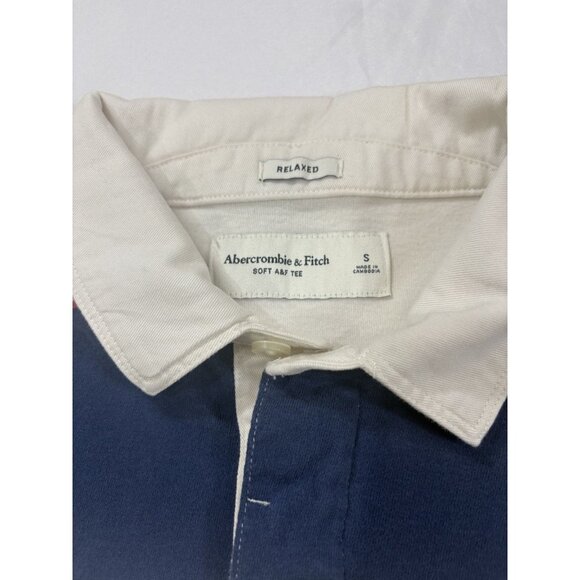 Abercrombie & Fitch men's Relaxed Polo shirt Size Small - Picture 3 of 6